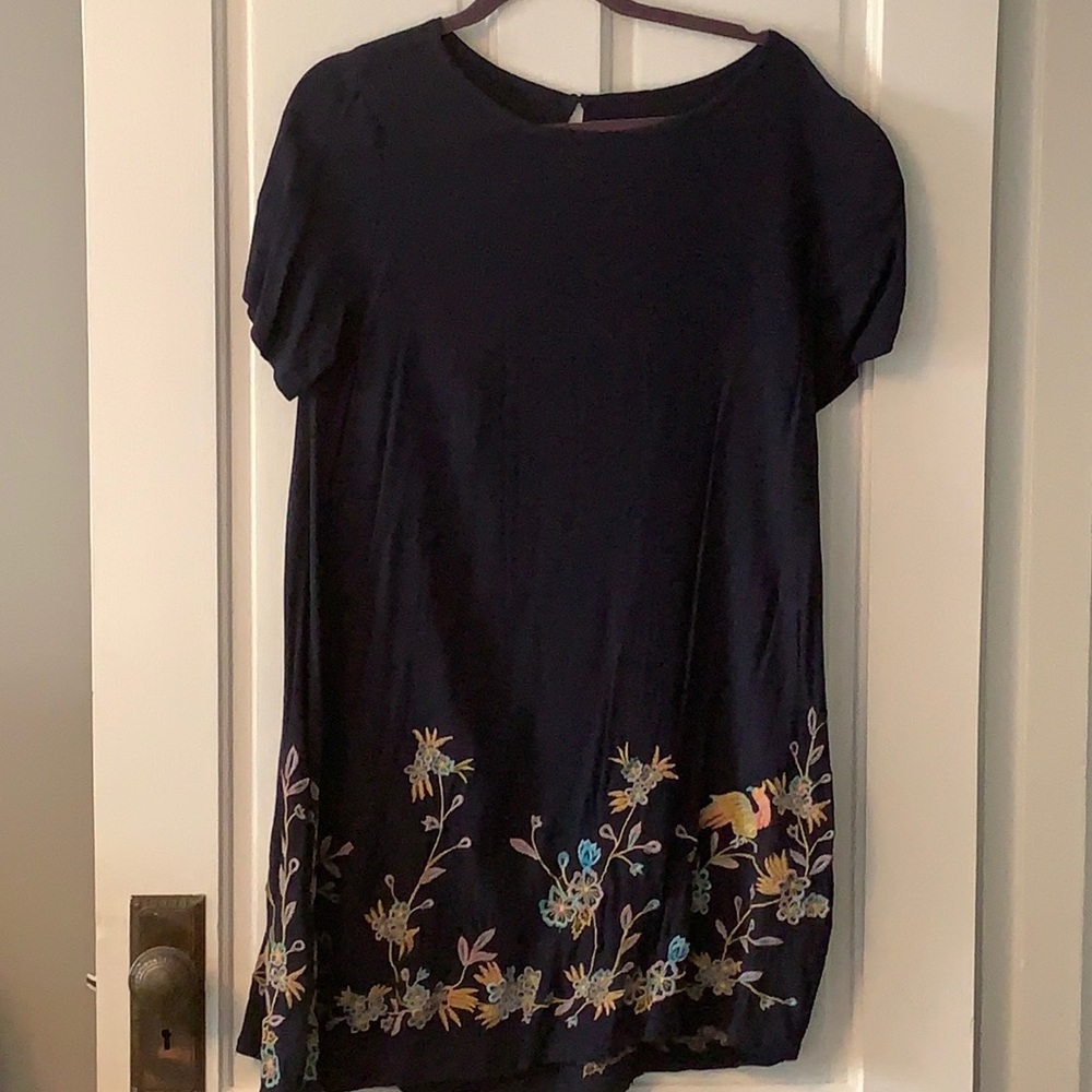 Loft Outlet Lightweight Embroidered Dress